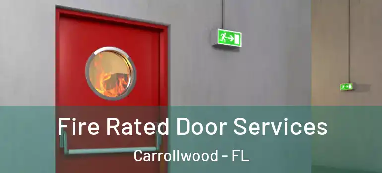  Fire Rated Door Services Carrollwood - FL