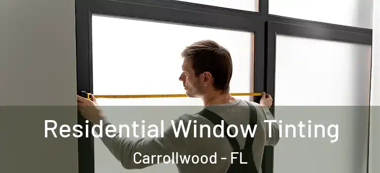 Residential Window Tinting Carrollwood - FL