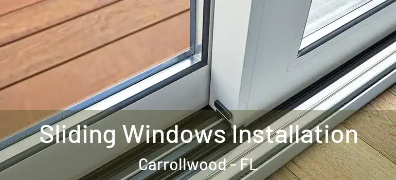 Sliding Windows Installation Carrollwood - FL